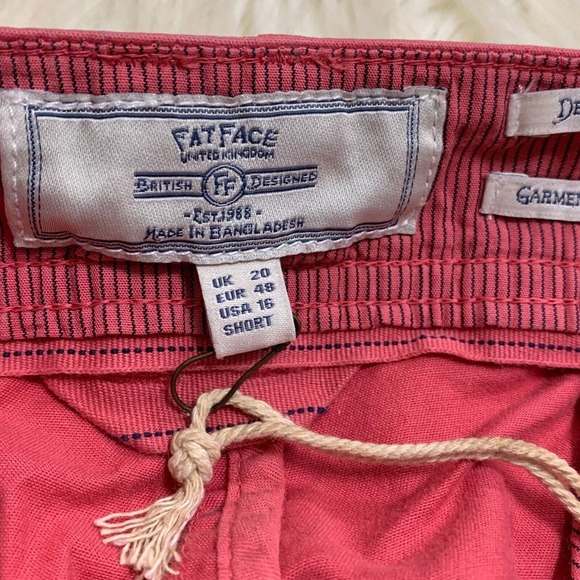 FAT FACE DEVON Ankle Grazer Chinos Red Berry Sz 16S NWT - Picture 9 of 12